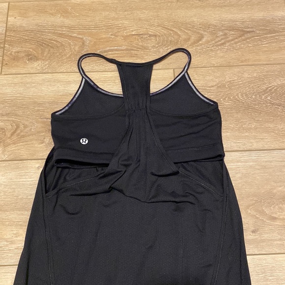 Lululemon|4 No Limits black tank with sports bra - Picture 6 of 7